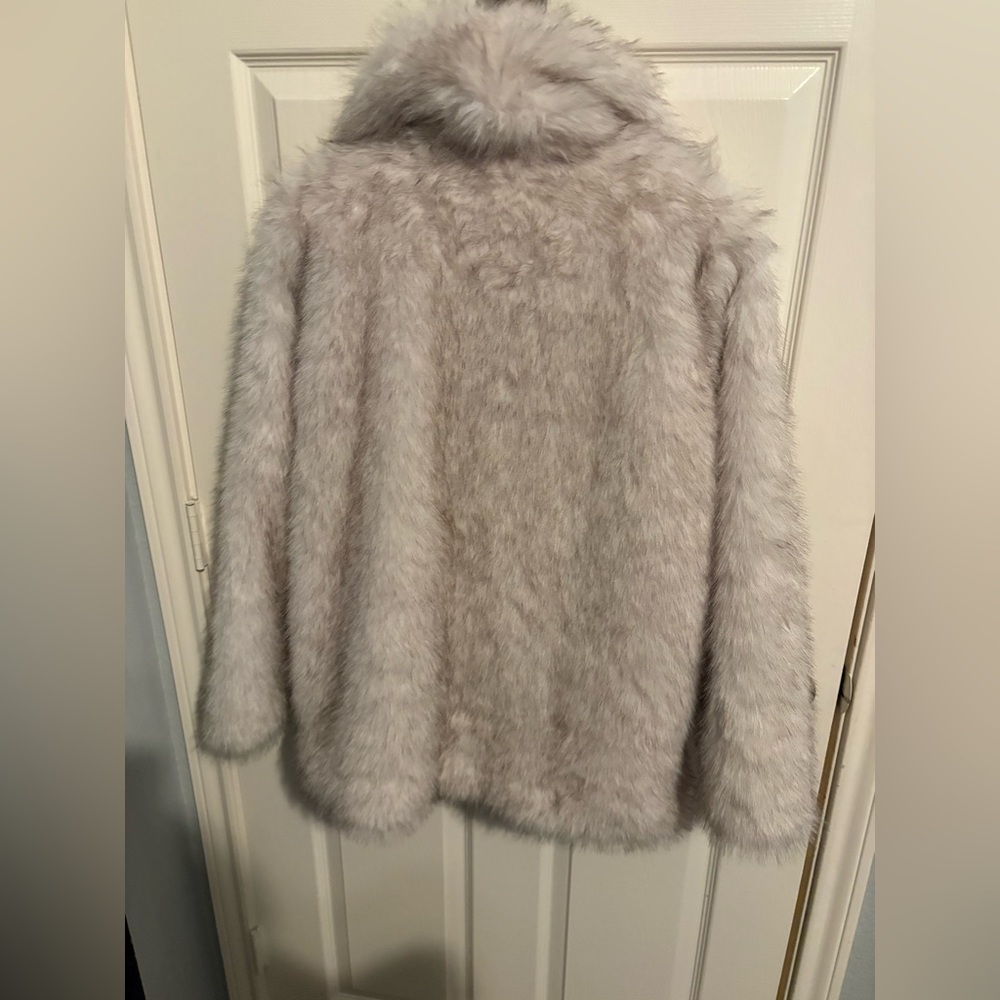 1- wild fable Plush Faux Fur Teddy Jacket - Picture 3 of 4